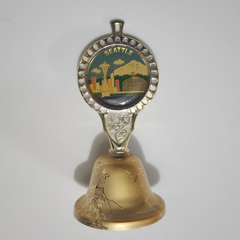 Vintage Seattle Washington Souvenir Bell Minami Japan Space Needle Collectible